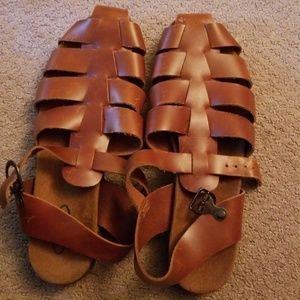 Rockport Brown Womens Sandals Size 9W